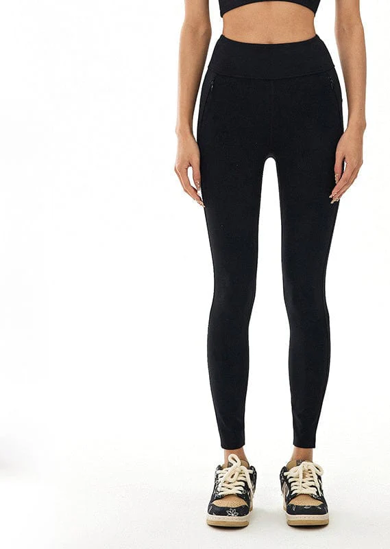 High Waisted Leggings with Zippers - Image 6