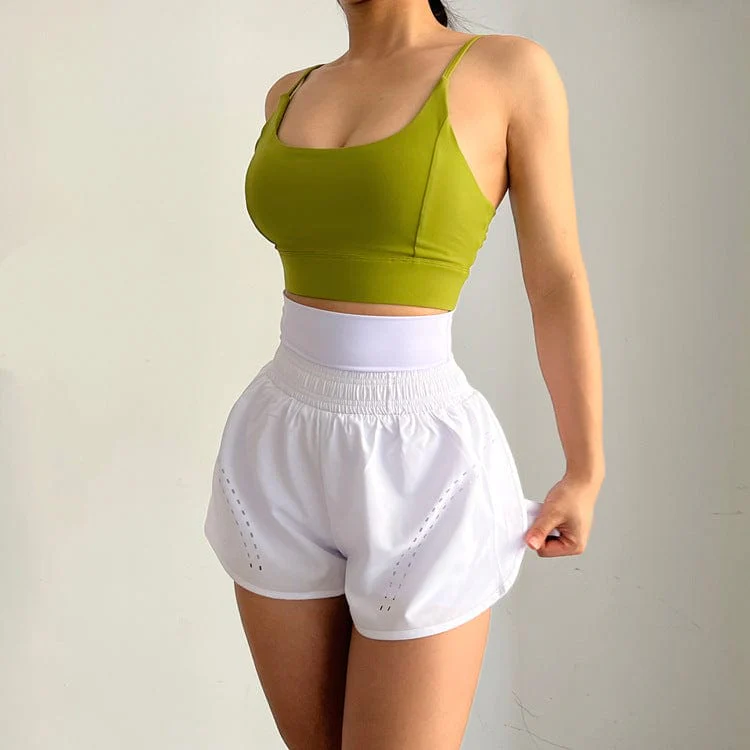 High Waisted Lined Active Shorts - Image 4