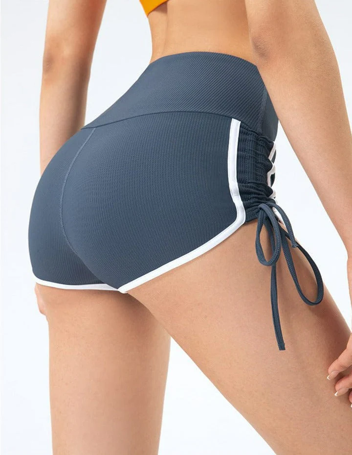 High Waisted Shorts with Adjustable Strings - Image 18