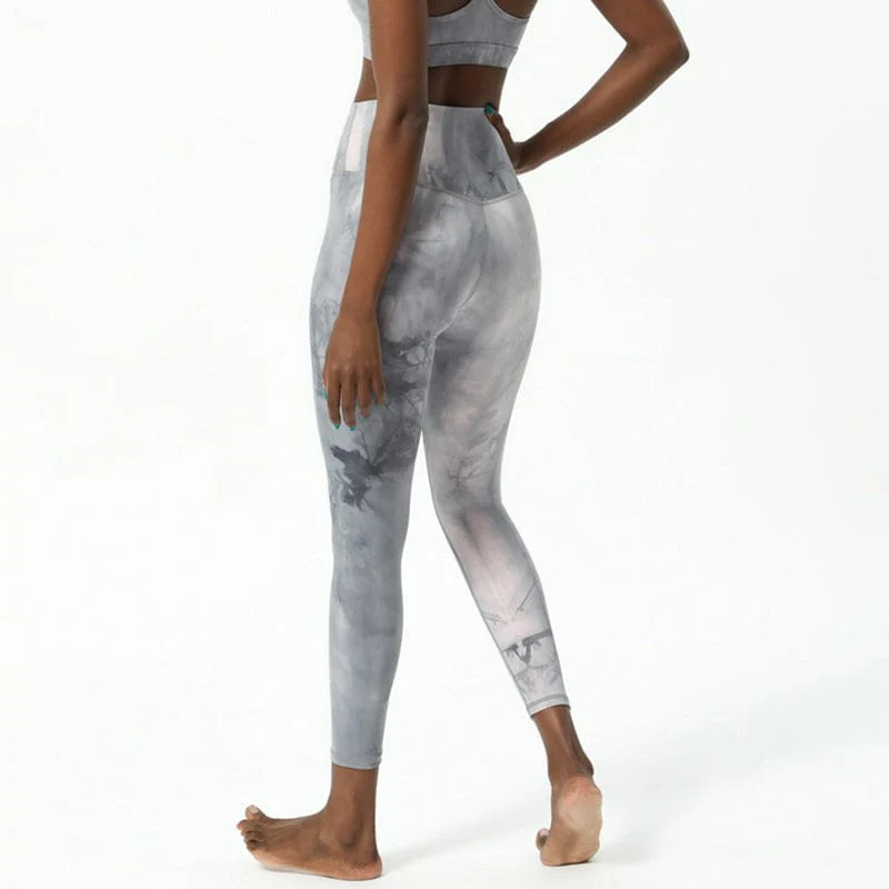 High Waisted Tie-Dye Leggings - Image 2