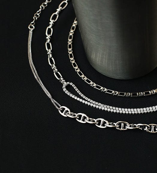 Hollow Silver Chain Bracelet Variety - Image 2