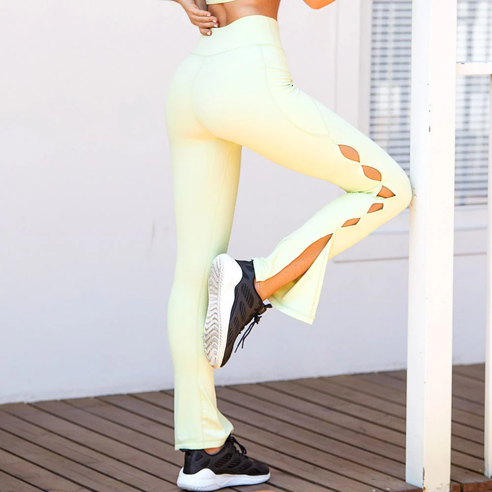 Hollowed Out Design Leggings - Image 4