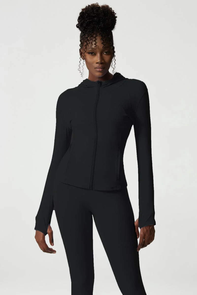 Hooded Zip Active Jacket - Image 13
