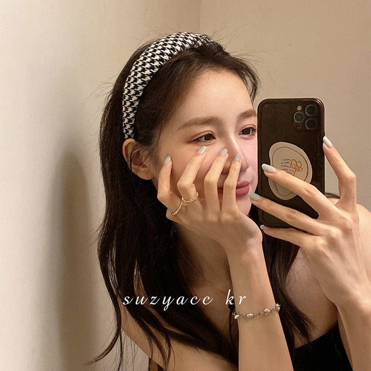 Houndstooth Wide Headband - Image 3