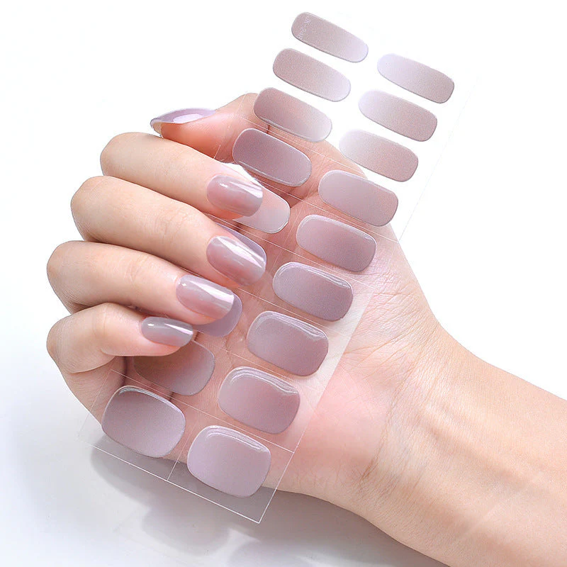 Ice Transparent Cat Eye Aurora Wear Nail Tip Nail Stickers - Image 16