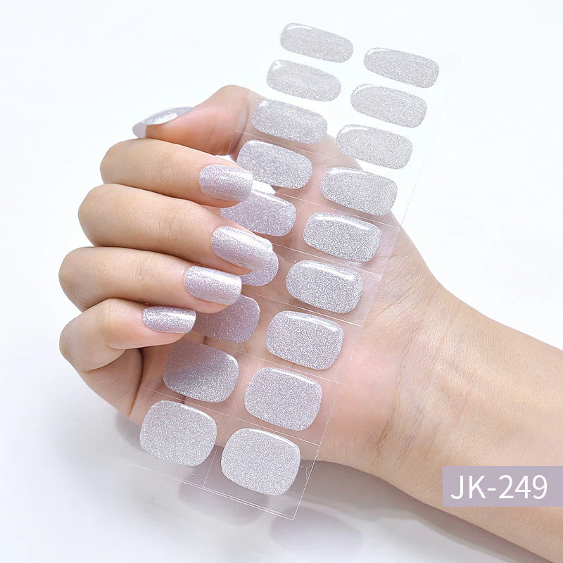 Ice Transparent Cat Eye Aurora Wear Nail Tip Nail Stickers - Image 17