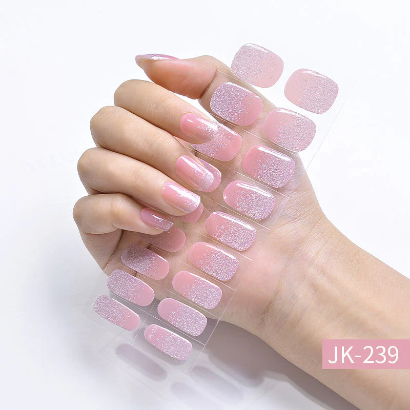 Ice Transparent Cat Eye Aurora Wear Nail Tip Nail Stickers - Image 7