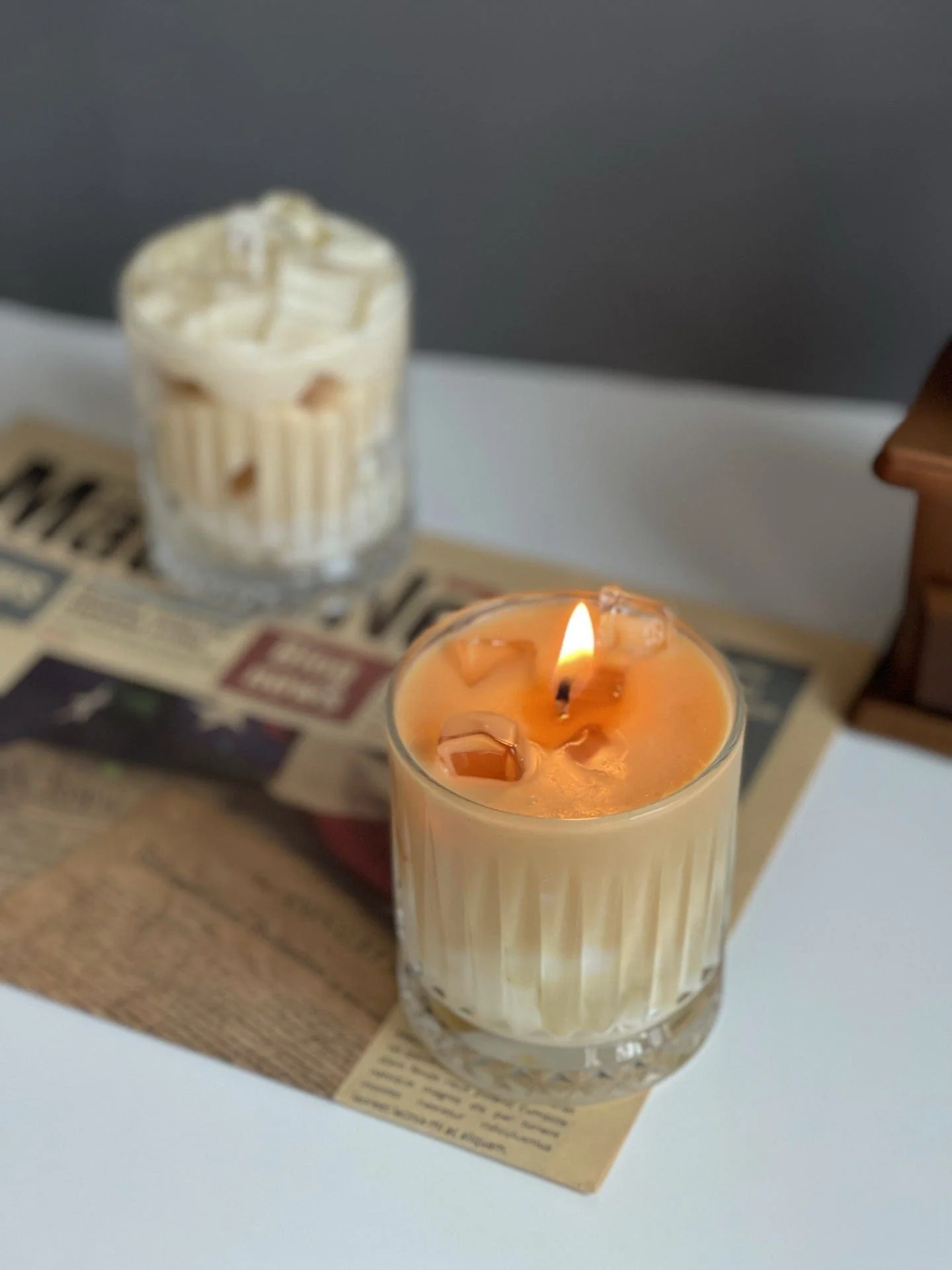 Iced Whipped Cream Coffee Decorative Candle - Image 2