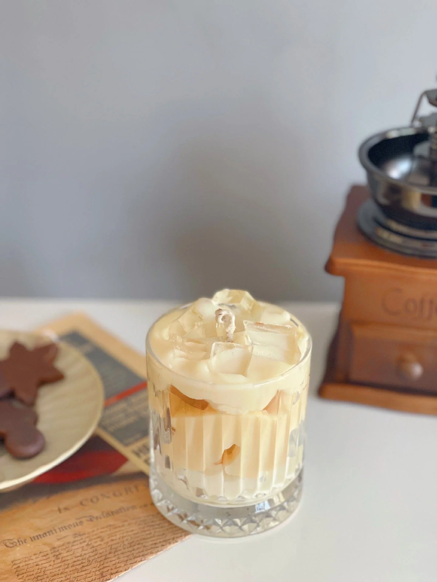 Iced Whipped Cream Coffee Decorative Candle - Image 3