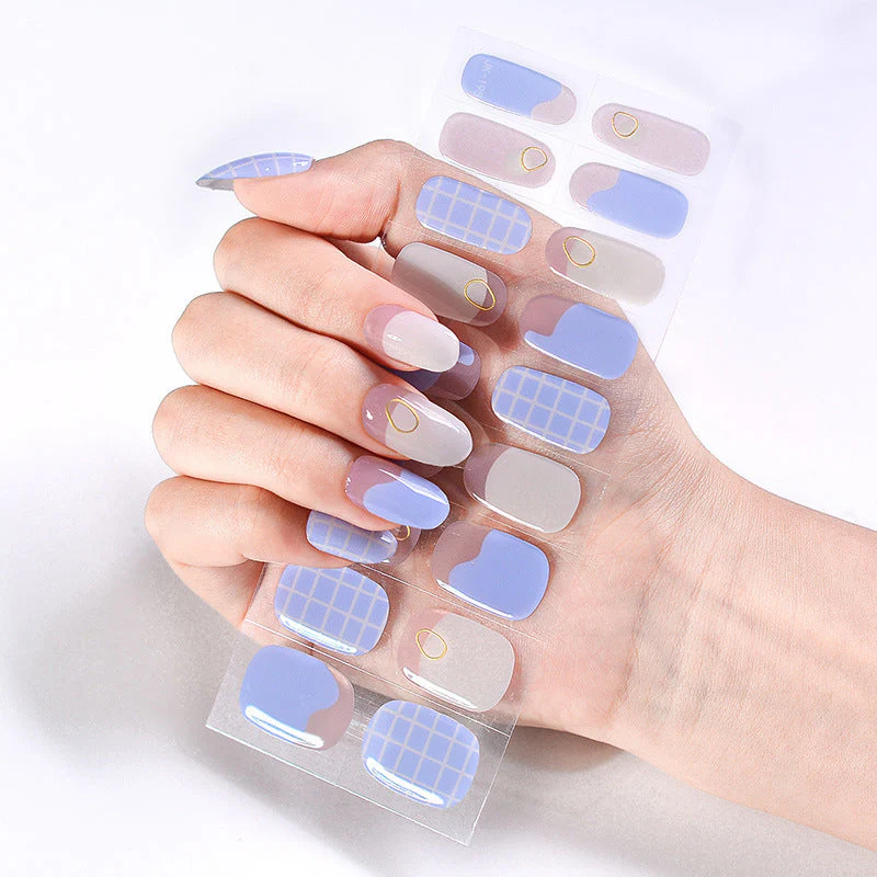 Internet Celebrity Semi-baked Gel Nail Sticker Waterproof And Durable 3d Paper Patch - Image 12