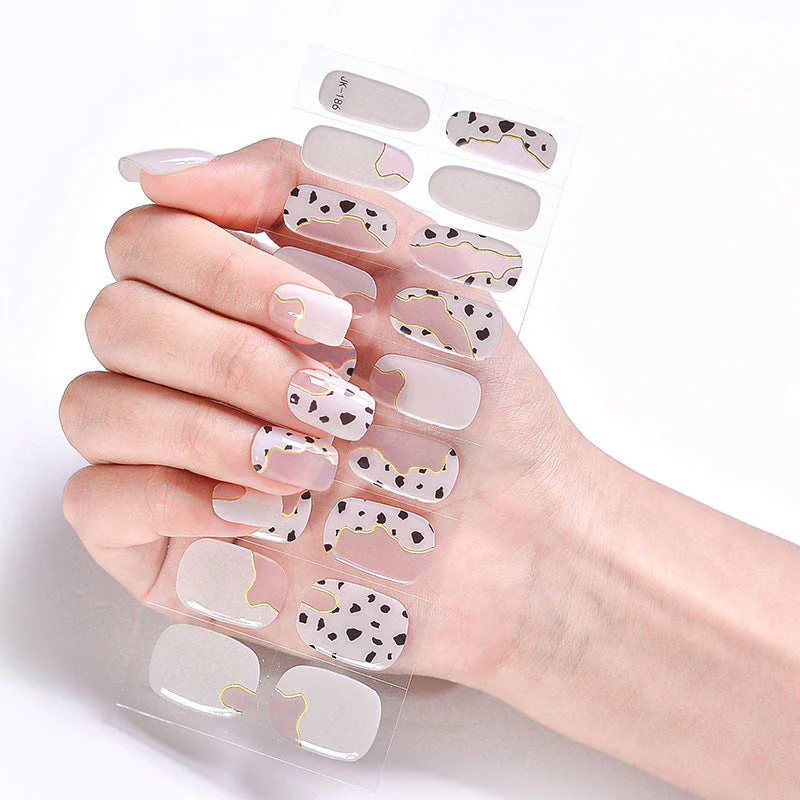 Internet Celebrity Semi-baked Gel Nail Sticker Waterproof And Durable 3d Paper Patch - Image 3