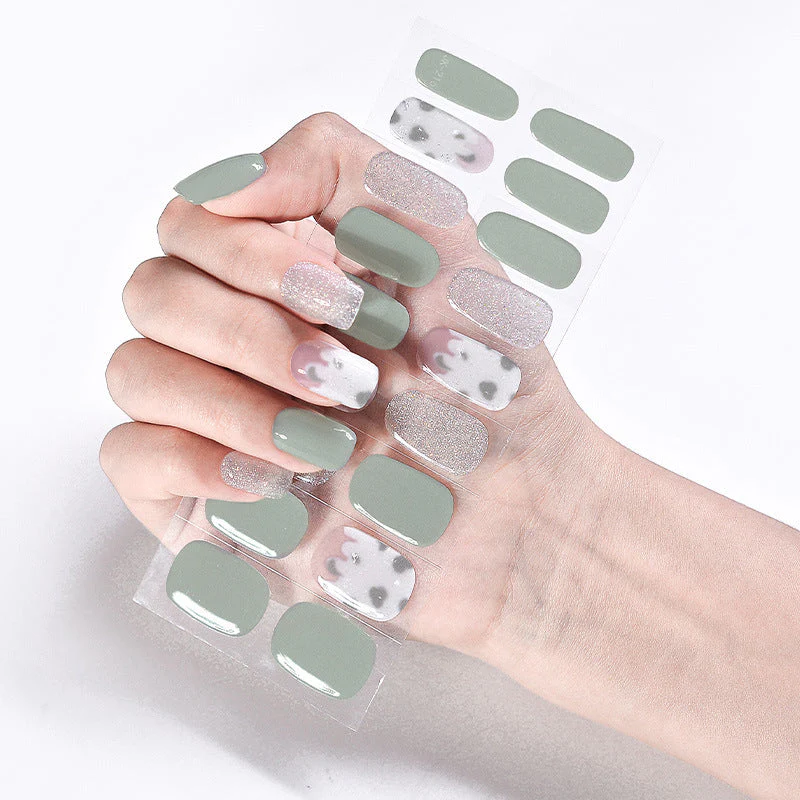 Internet Celebrity Semi-baked Gel Nail Sticker Waterproof And Durable 3d Paper Patch - Image 32