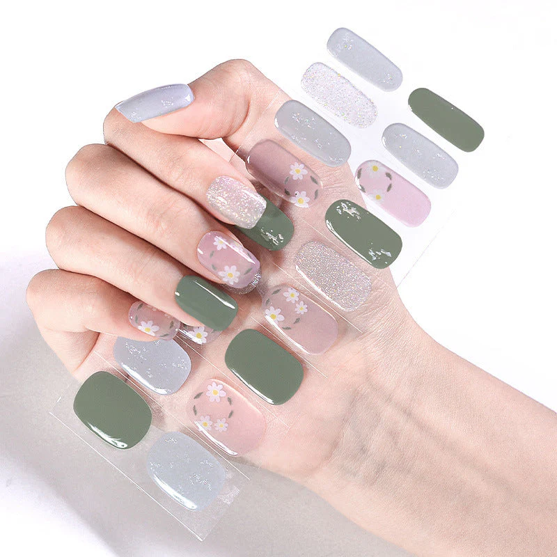 Internet Celebrity Semi-baked Gel Nail Sticker Waterproof And Durable 3d Paper Patch - Image 33