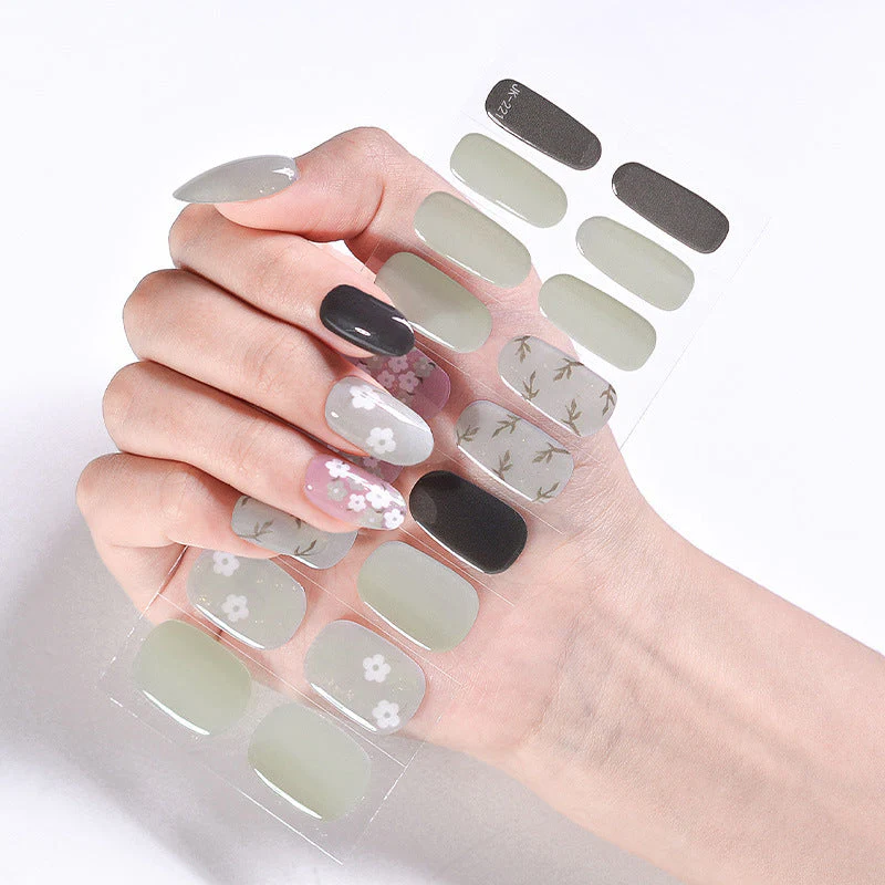 Internet Celebrity Semi-baked Gel Nail Sticker Waterproof And Durable 3d Paper Patch - Image 37