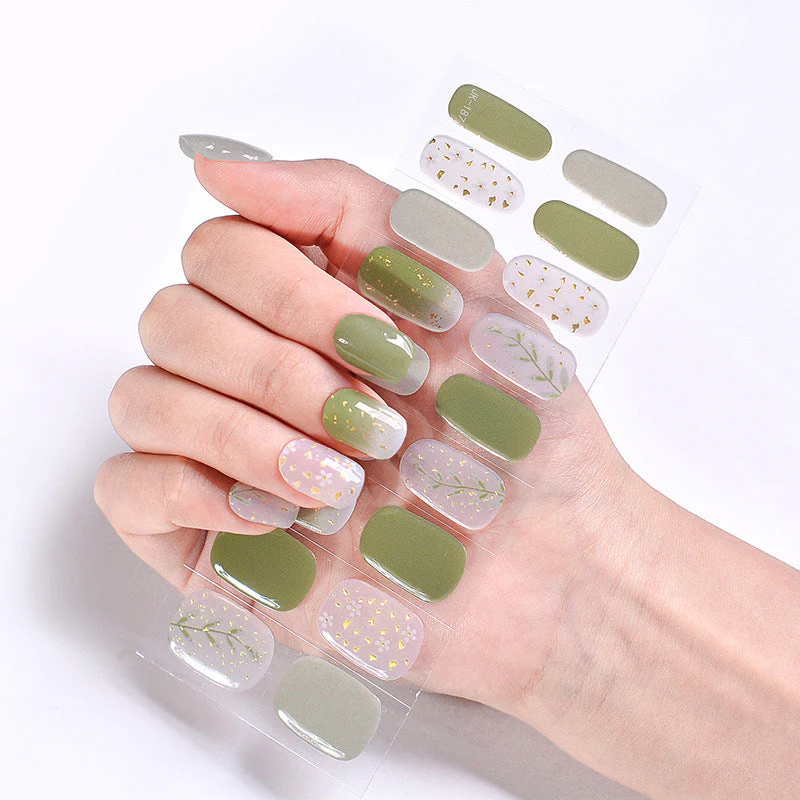 Internet Celebrity Semi-baked Gel Nail Sticker Waterproof And Durable 3d Paper Patch - Image 4