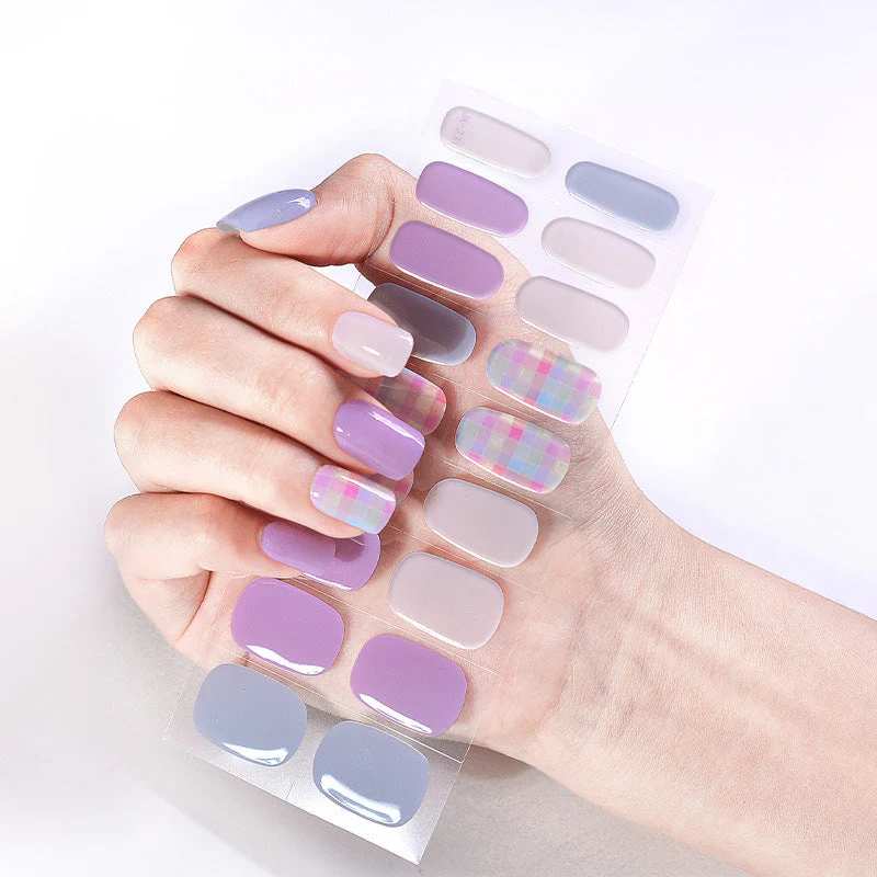 Internet Celebrity Semi-baked Gel Nail Sticker Waterproof And Durable 3d Paper Patch - Image 47