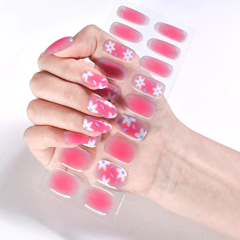 Internet Celebrity Semi-baked Gel Nail Sticker Waterproof And Durable 3d Paper Patch - Image 48