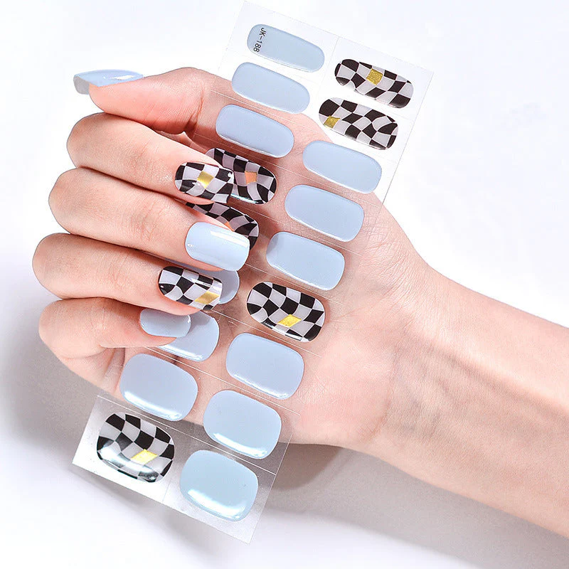 Internet Celebrity Semi-baked Gel Nail Sticker Waterproof And Durable 3d Paper Patch - Image 5