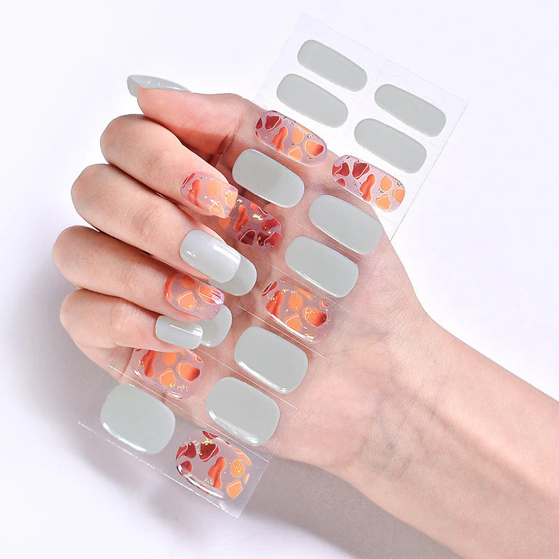 Internet Celebrity Semi-baked Gel Nail Sticker Waterproof And Durable 3d Paper Patch - Image 8