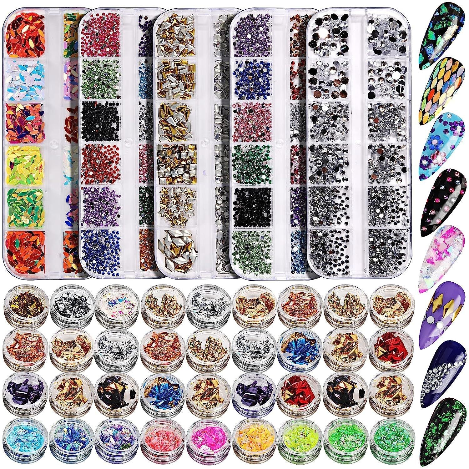 Iridescent Transparent AB Diamond Sticker Suit - Image 2