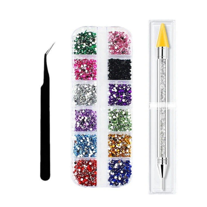 Iridescent Transparent AB Diamond Sticker Suit - Image 6