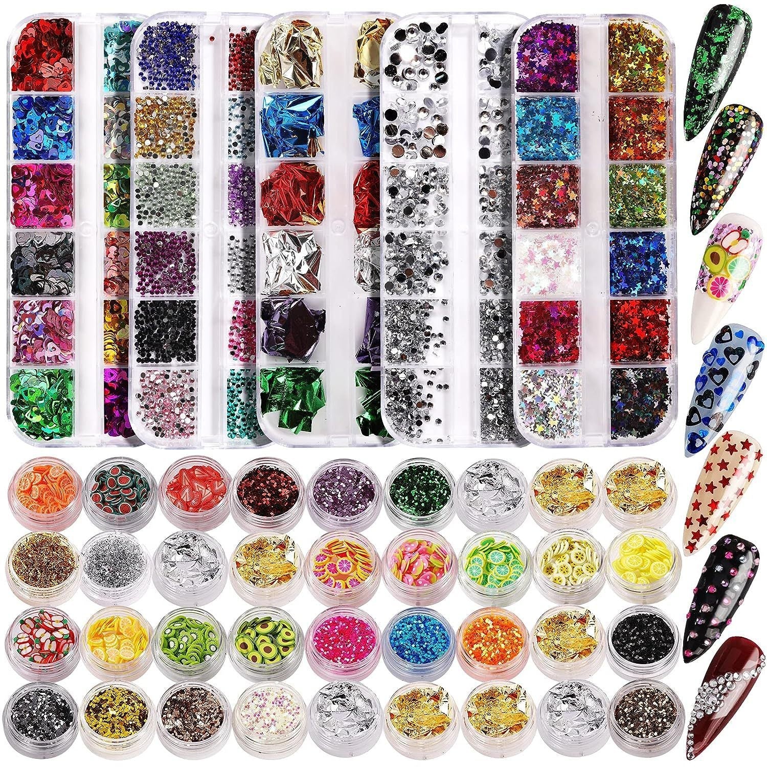 Iridescent Transparent AB Diamond Sticker Suit - Image 8