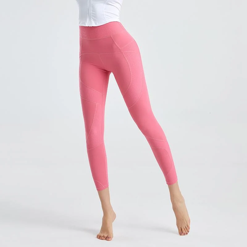 Irregular Patterned High Rise Leggings - Image 13