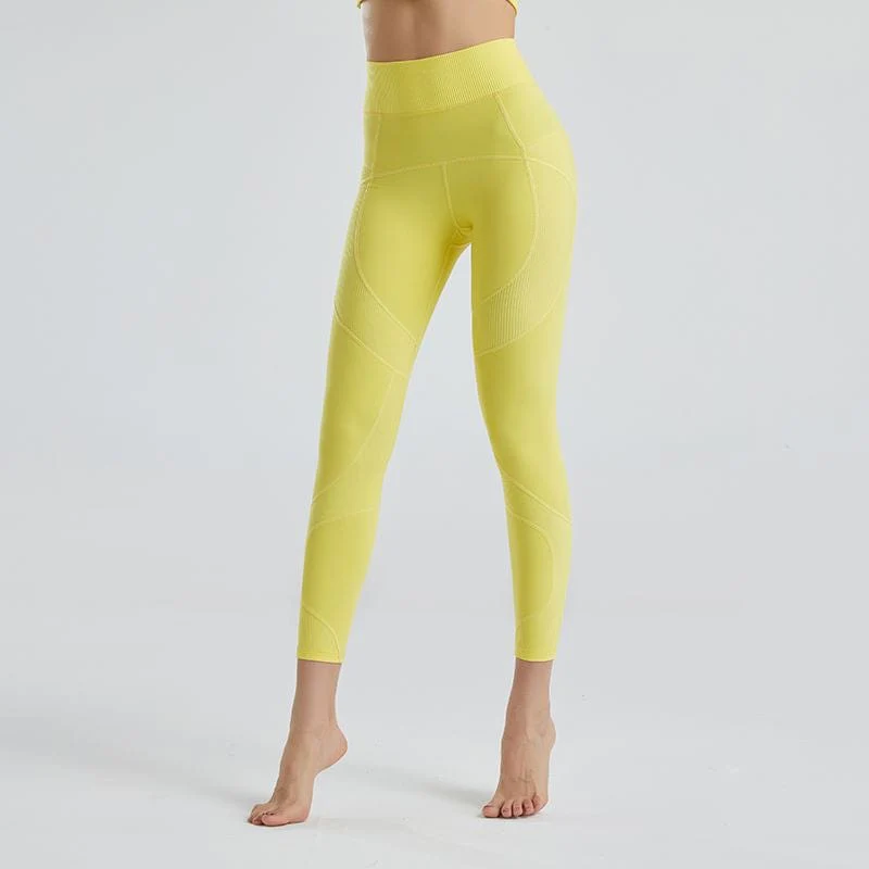 Irregular Patterned High Rise Leggings - Image 19
