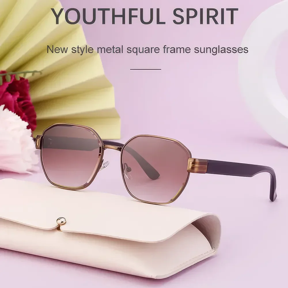 Irregular Polygon Punk Sunglasses - Image 9