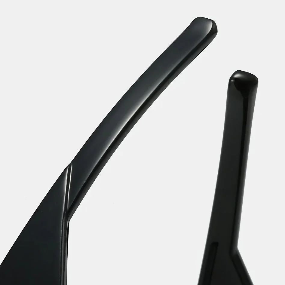 Irregular Semi-Rimless Sunglasses with UV400 Protection - Image 12
