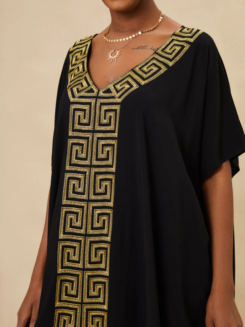 It's My Life Rayon Loose Kaftan Dress - Image 5