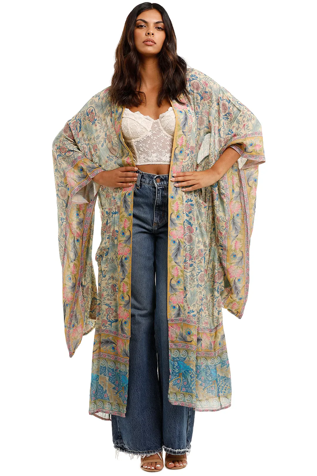 Long Length Gown Kimono Duster Robe - Image 3