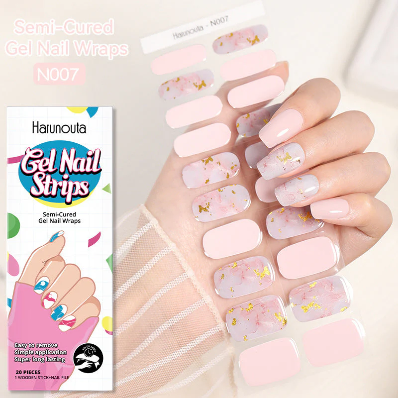 Japanese Style Nail Beauty Gel Stickers Semi-curing French Gel - Image 13