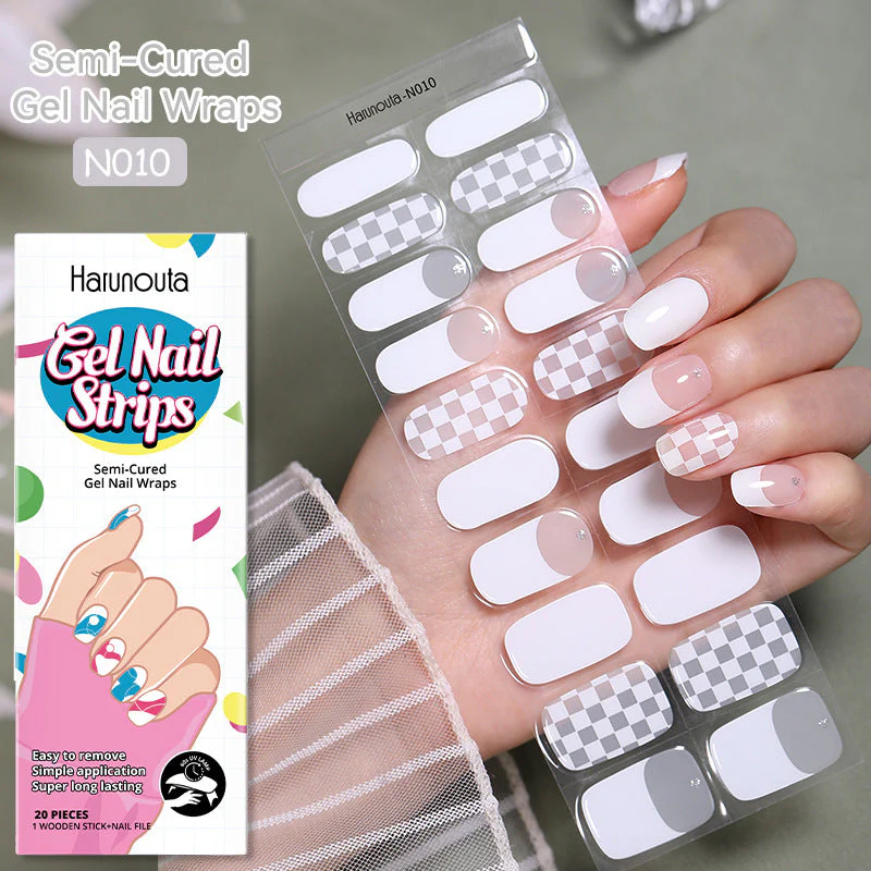 Japanese Style Nail Beauty Gel Stickers Semi-curing French Gel - Image 18