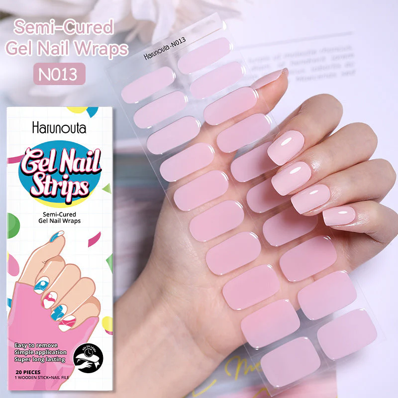Japanese Style Nail Beauty Gel Stickers Semi-curing French Gel - Image 19