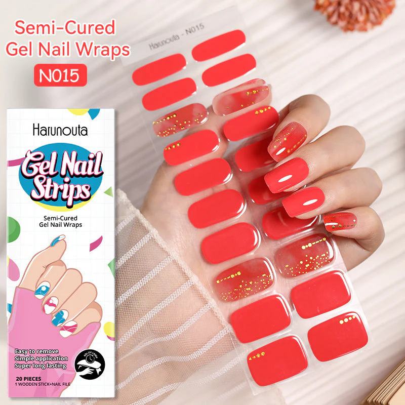 Japanese Style Nail Beauty Gel Stickers Semi-curing French Gel - Image 2