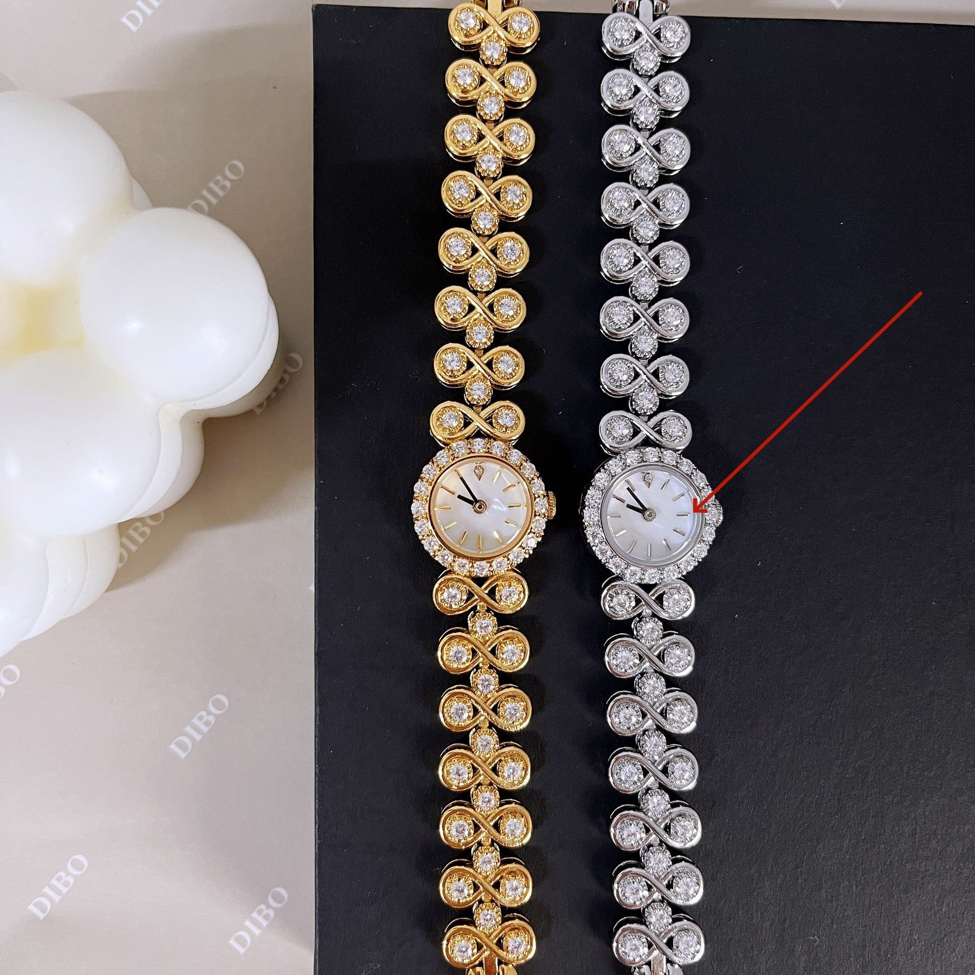 Jewelry Antique Luxury Diamond Quartz Watch - Image 8