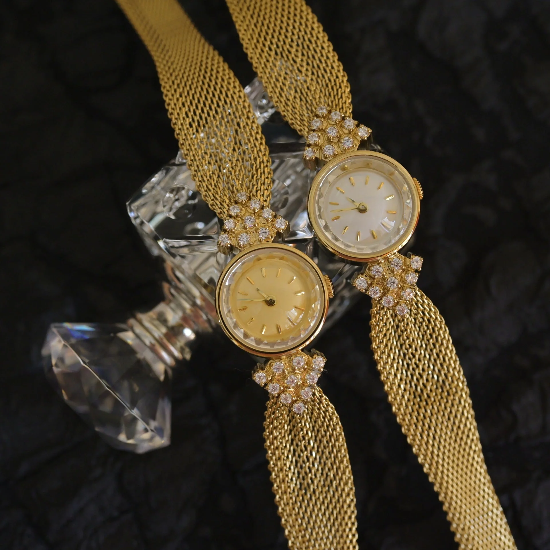 Jewelry Vintage Watches Kaleidoscope Diamond Quartz Watch - Image 3
