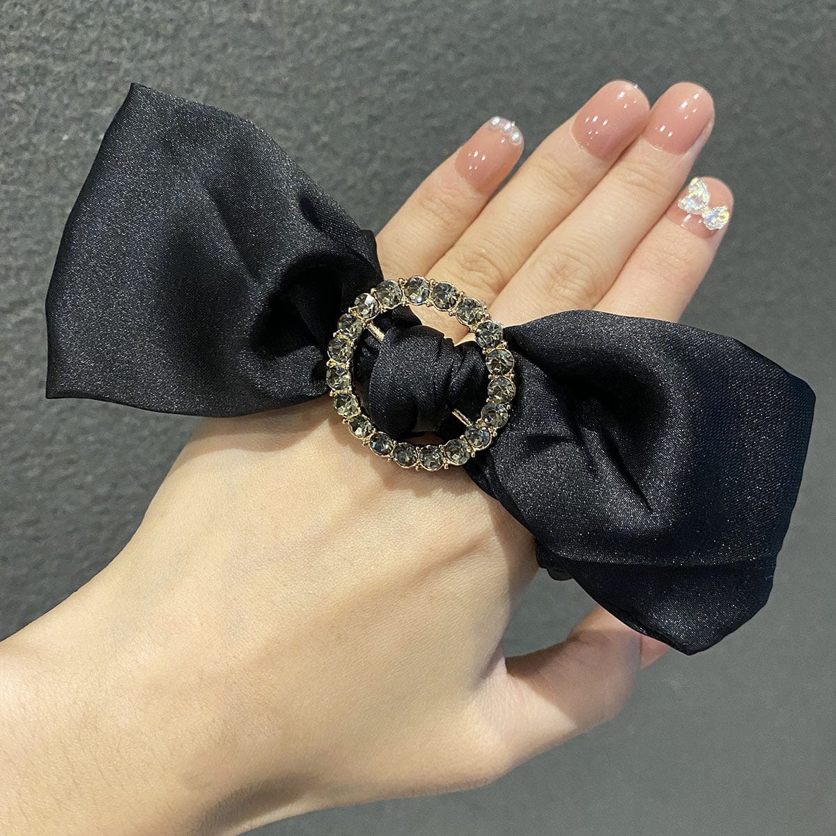 Jumbo Silky Bow Hair Tie - Image 4