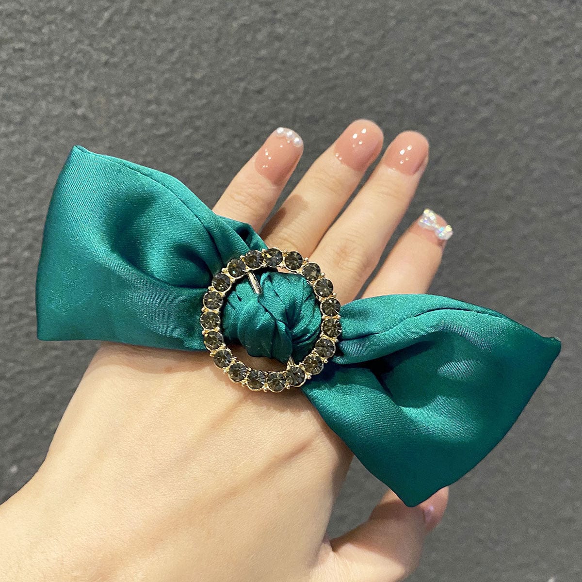 Jumbo Silky Bow Hair Tie - Image 6