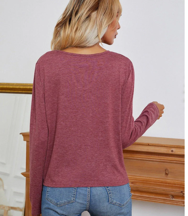 Keyhole Neck Twist Front Top - Image 7