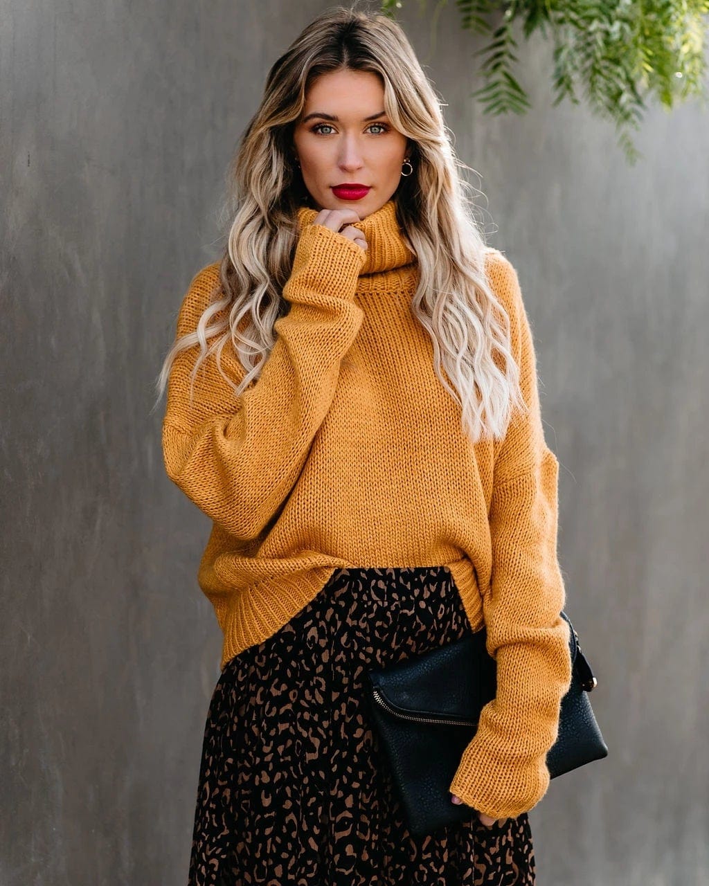 Keyhole Turtleneck Sweater - Image 16