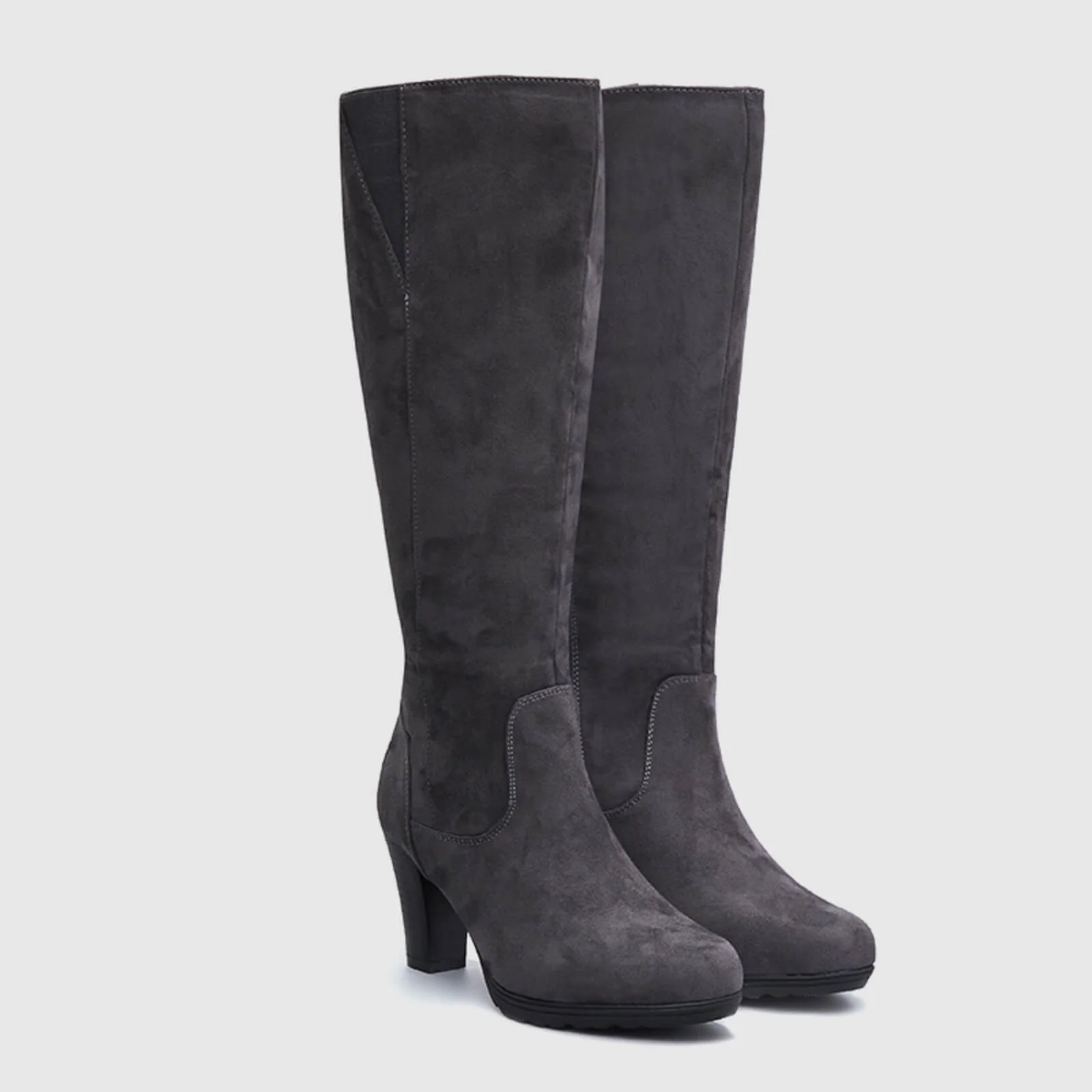 Knee High Boots With Side Zipper - Image 3