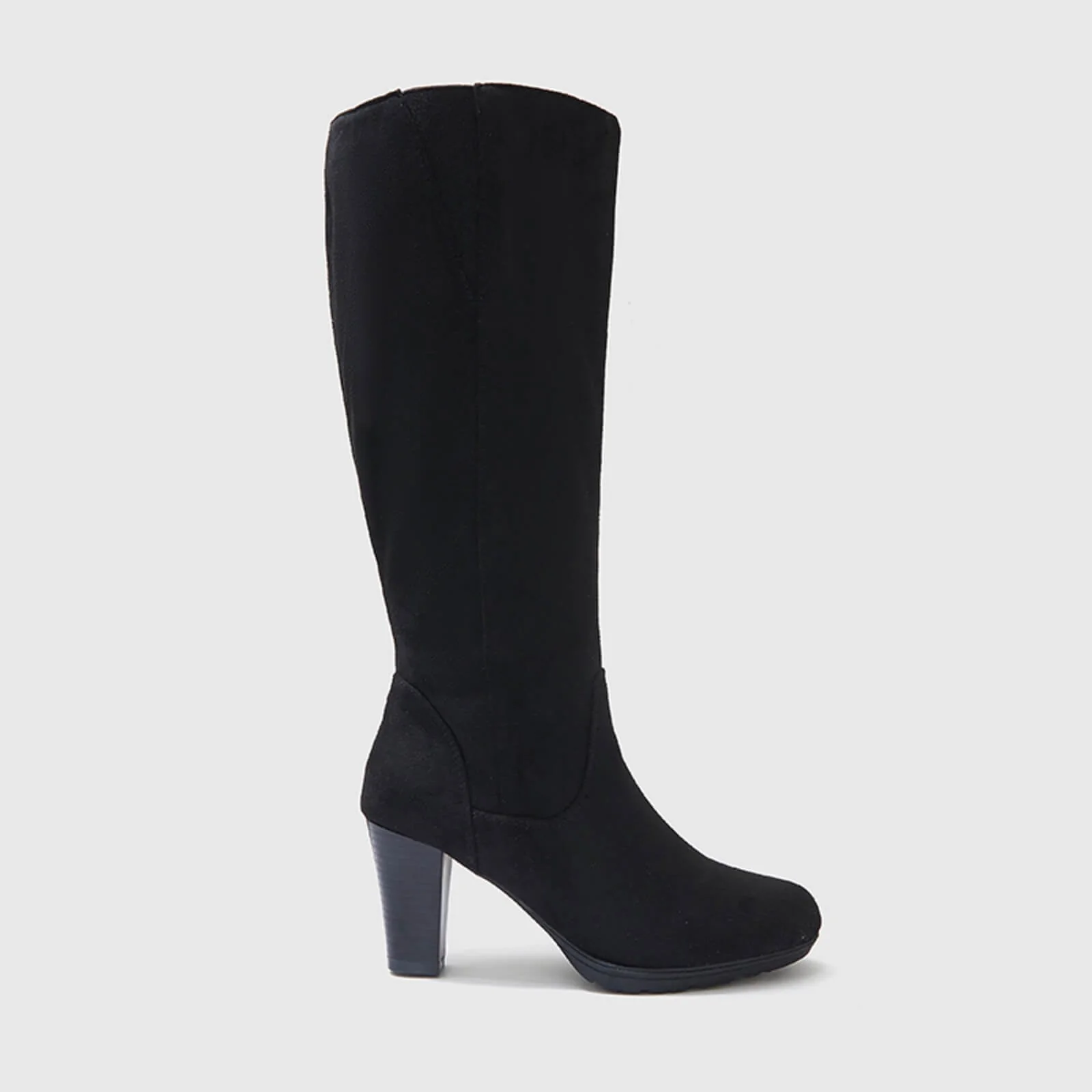 Knee High Boots With Side Zipper - Image 5