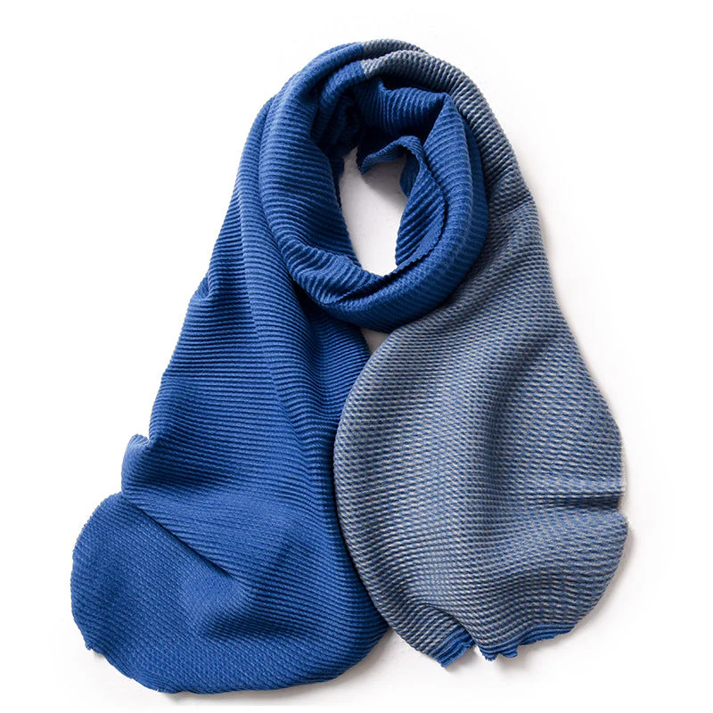 Knit Scarf Elegant Solid Pashmina Wrap Shawl - Image 8