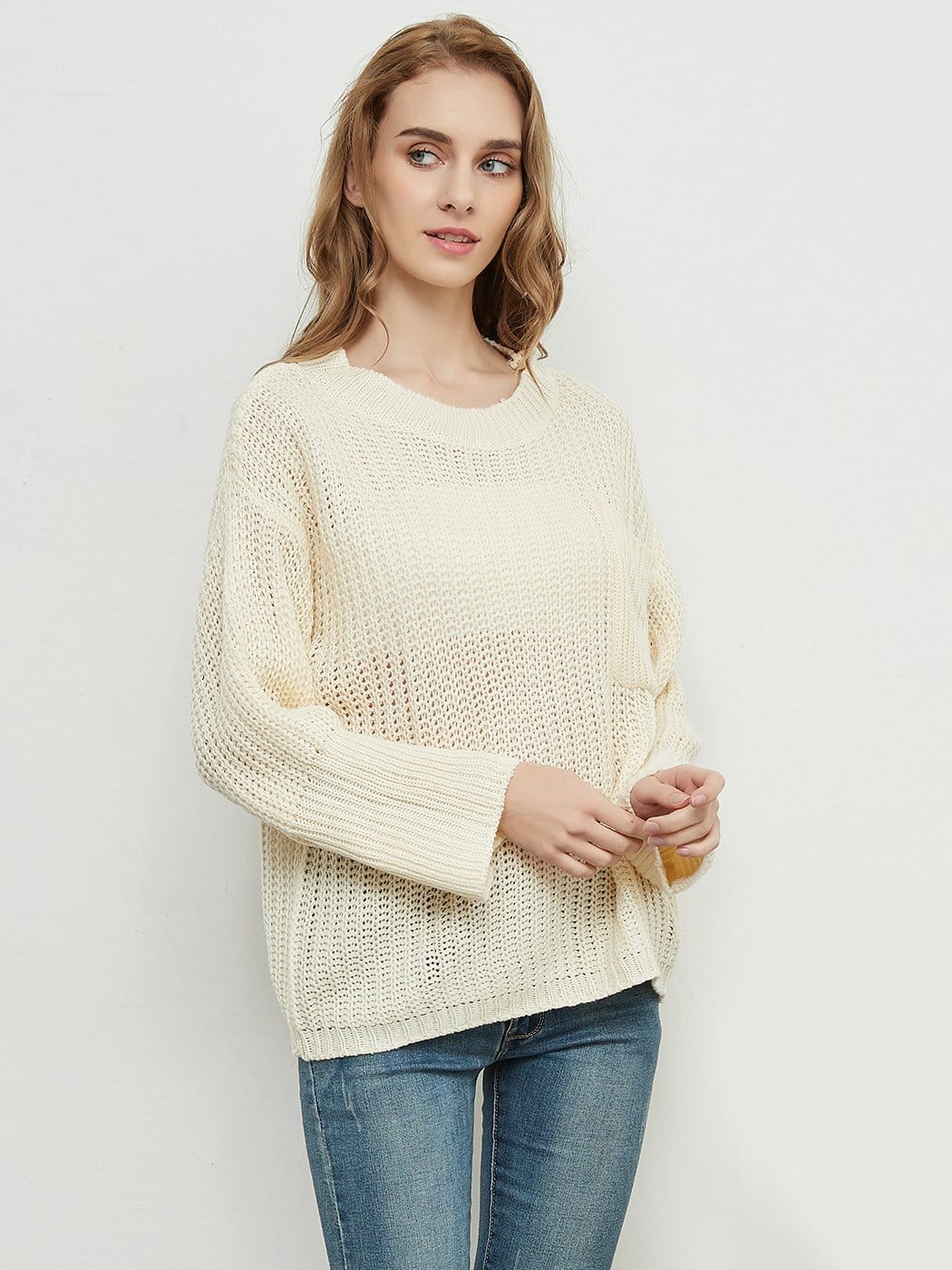 Knitted Turtleneck Sweater With Batwing Sleeves - Image 12
