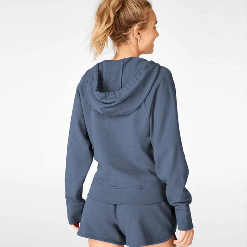 Knot Twist Front Cropped Hoodie - Image 4