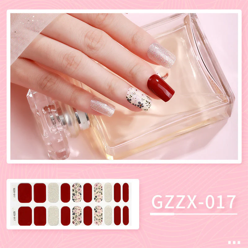 Korean Gel Nail Sticker Waterproof Icy Butterfly Bronzing UV Phototherapy Light Nail Sticker - Image 11