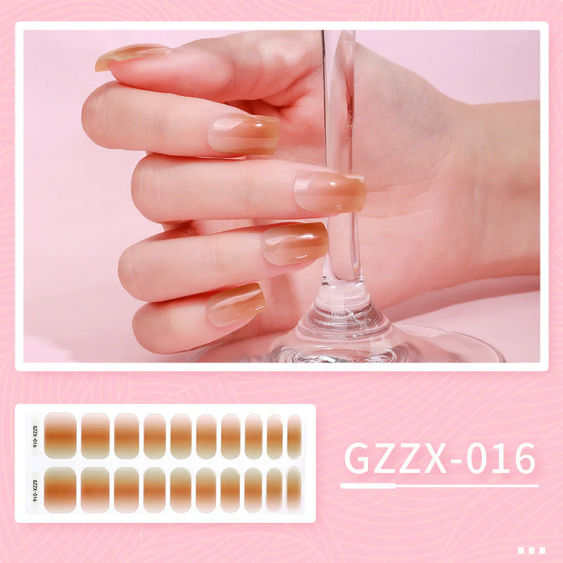 Korean Gel Nail Sticker Waterproof Icy Butterfly Bronzing UV Phototherapy Light Nail Sticker - Image 13