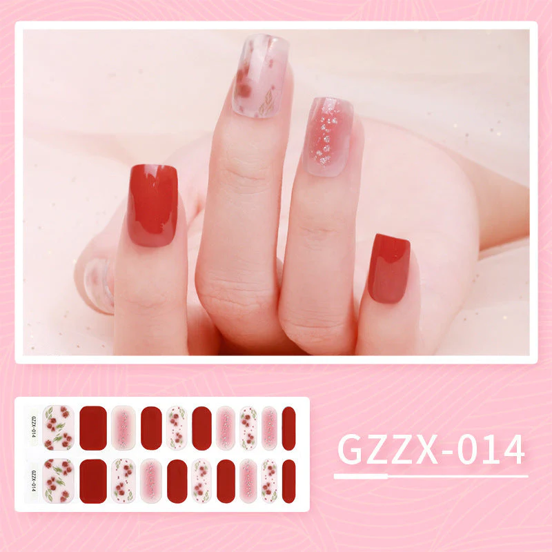 Korean Gel Nail Sticker Waterproof Icy Butterfly Bronzing UV Phototherapy Light Nail Sticker - Image 3